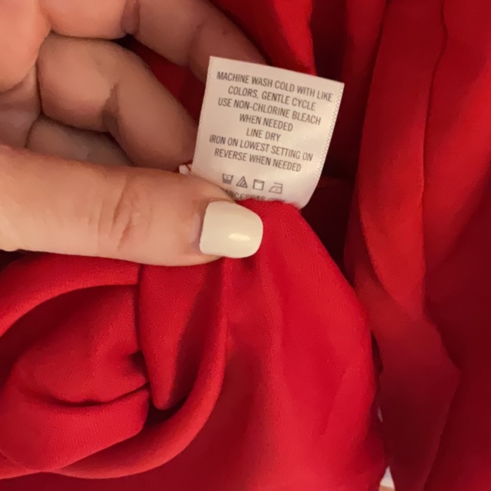 Francesca’s Collections Vibrant Red Dress, Size S - Picture 10 of 10